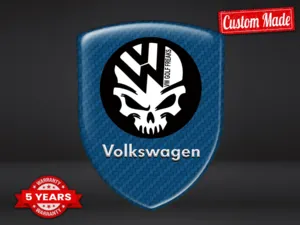 VW Etiqueta Impermeable Profesional Resistente Minimalista